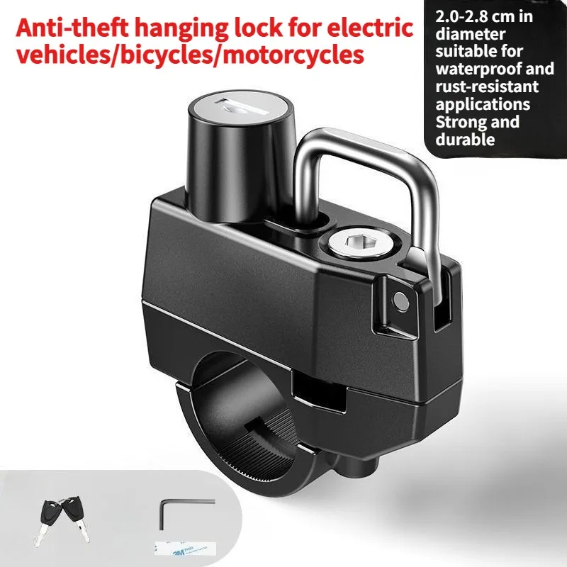

Motorcycle Helmet Lock Anti Theft Safety Locking Device Rustproof Durable Fine Workmanship Compact Portable Daily Use Supplies