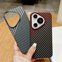 Luxury Carbon Fiber Texture Shockproof Case For Huawei Pura 70 Pro Plus Ultra Mate 60 50 40 30 30E Hard PC Armor Defender Cover