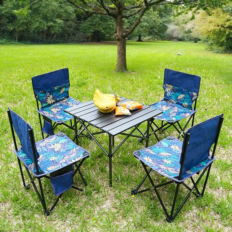 Tragbare Klappstuhl Picknick Camping ausrüstung Art der Rückenlehne Freizeit verdickt Oxford Stoff Klappstuhl Mode Camping ausrüstung