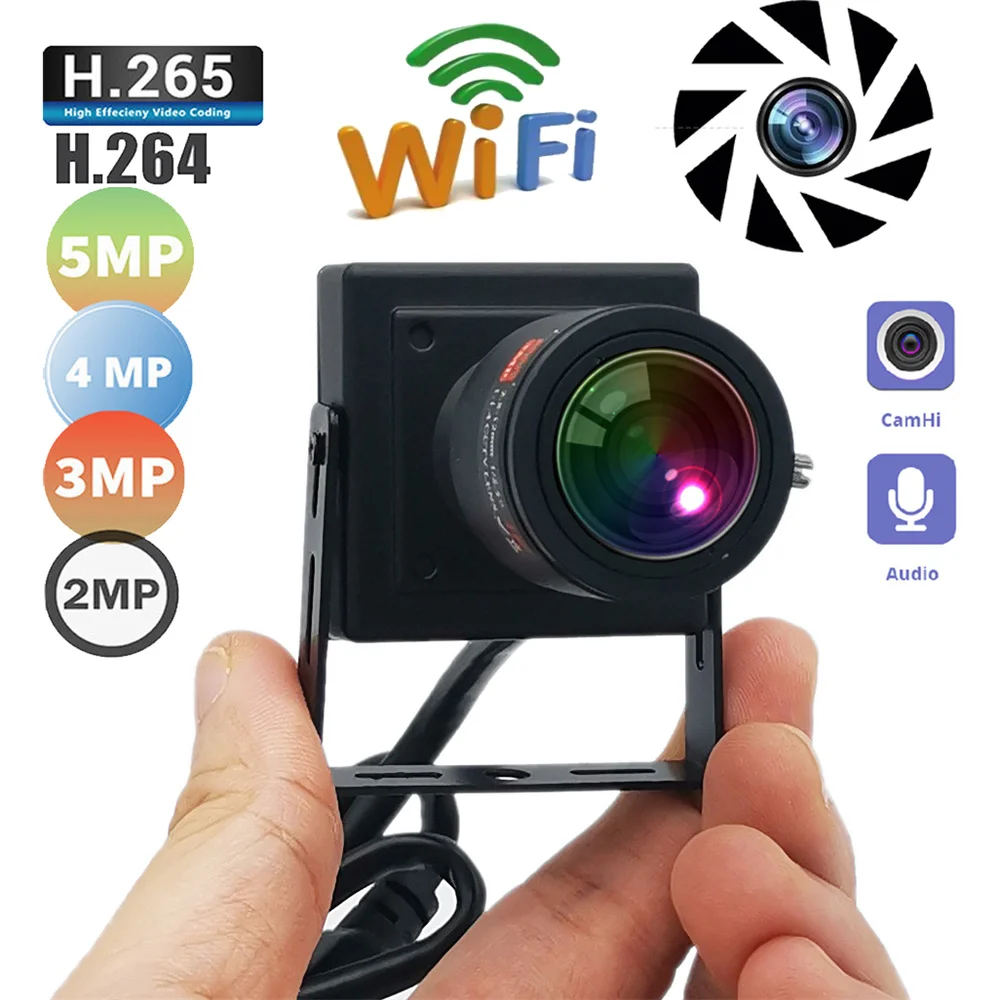 Mini Manual Zoom WIFI IP Camera 5MP 2MP Wifi AP Wireless Metal Security Camera Video Surveillance P2P with SD Card Slot CamHi