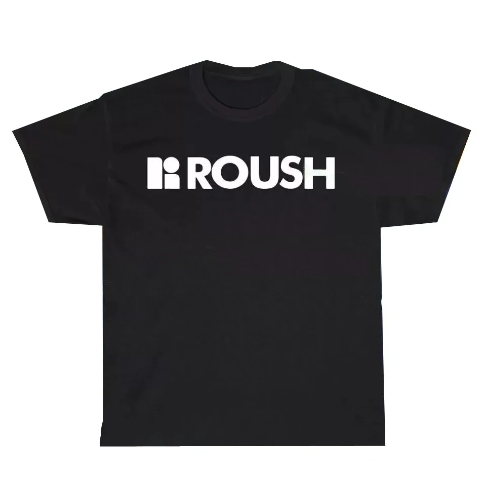 2024 Hot Sale Summer 100% Cotton Black Roush Performance Logo T Shirt Men Short Sleeves Cool Tee Hip Hop Streetwear T-shirt