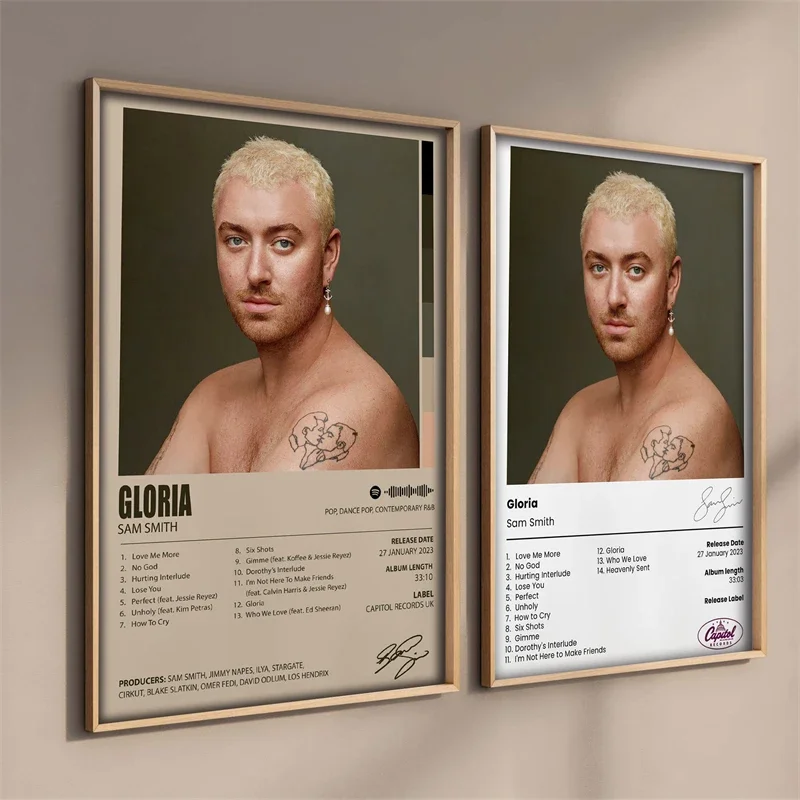 2023 Choose To Love Sam Smith Poster Rapper Music Album Gloria Hip Hop Canvas Prints Decoration Wall Art Mural Kawaii Room Decor