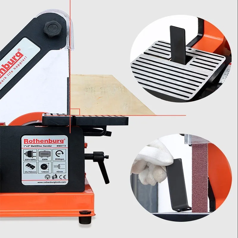 Abrasive belt machine Electric Belt Machine New Profesl Belt Sander Sanding Machine 220V 350W