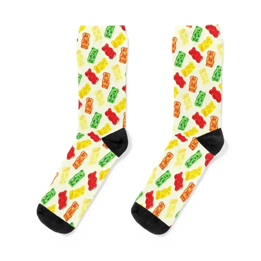 Gummy Bear Pattern Socks Antiskid soccer Sports loose funny gifts Socks Ladies Men's