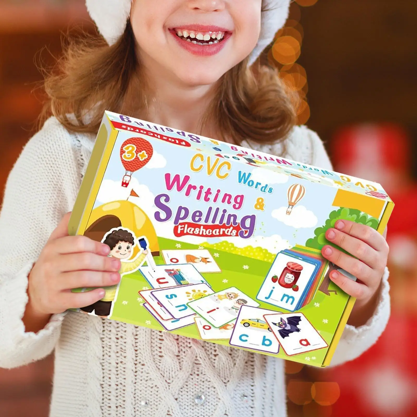 

Spelling Game Word Game Educational Tool Writing Flash Cards For Kids Ages 3–6 School Kindergarten Homeschool Preschool