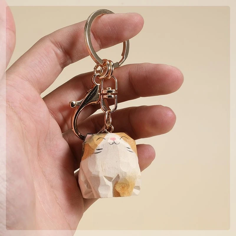 

Handmade Calico Cat Wood Carving Ornament，Wooden Art，Cat Themed，Heartwarming，Pet Memorial，Custom Gift