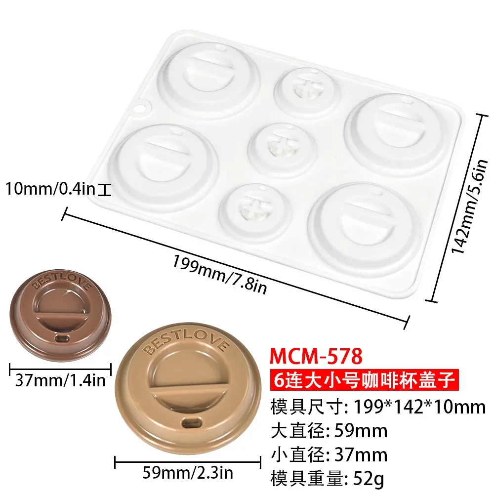 Coffee Cup Shaped Combination Silicone Chocolate Mousse Cake Mold Mug Design Silicone Mould Kitchen Bakeware Dessert Baking Tool