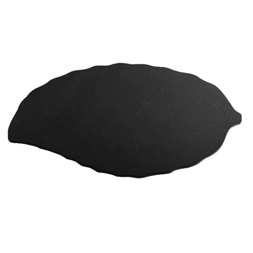 

Food Serving Plate Leaf Dessert Black Platter Plates Shape Dish Sushi Style Snack