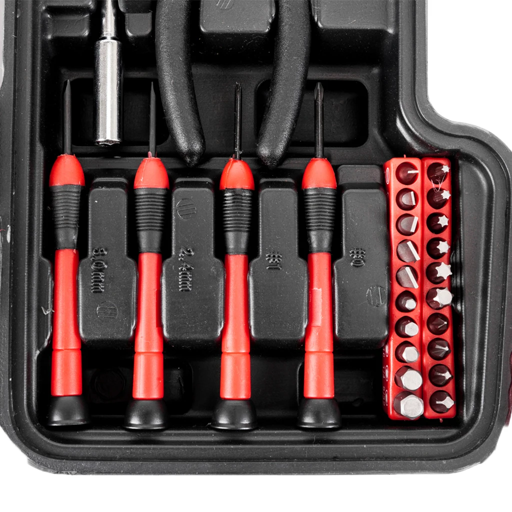 39 Piece Tool Set Hand Tool Household Repair Tools Kit Mechanics Women Red DIY Household Home Hand Tool Set