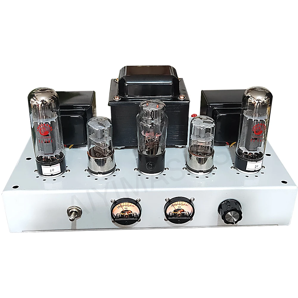 

AIYIMA SMSL EL34 Single-ended Class A Vacuum Tube Amplifier 2.0 8W Manual Point-to-point Welding Vacuum Tube Amplifier Audio