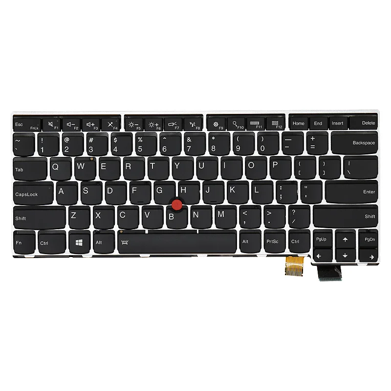 Klawiatura zamienna do laptopa Lenovo ThinkPad T470S 01EN682 01EN641 SN20L82077 układ US/Rosyjski Angielski z podświetleniem — zdjęcie produktu 7