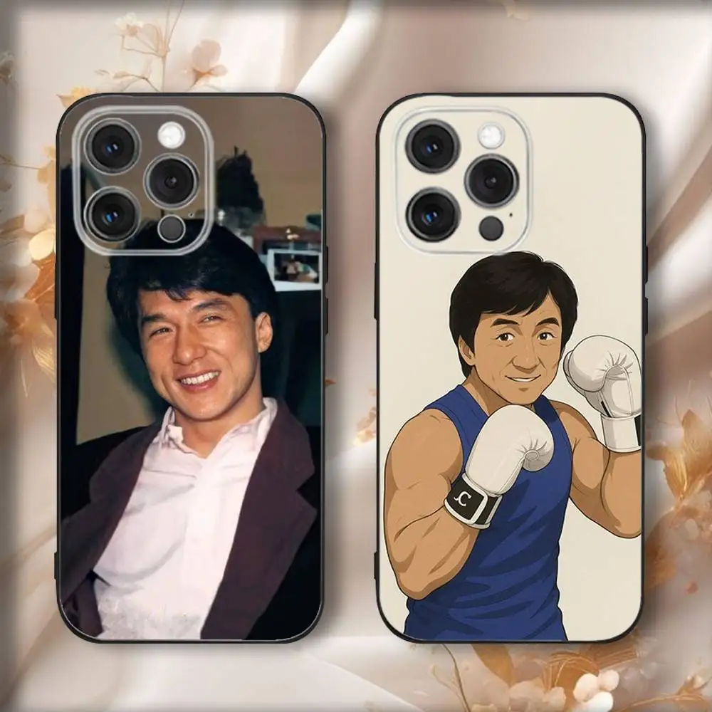 

Kong Fu J-Jackie Chans Phone Case For iPhone16,15,14,13,12,11,Pro,Max,Plus,X,XS,SE4,E,Mini,Soft Black Case