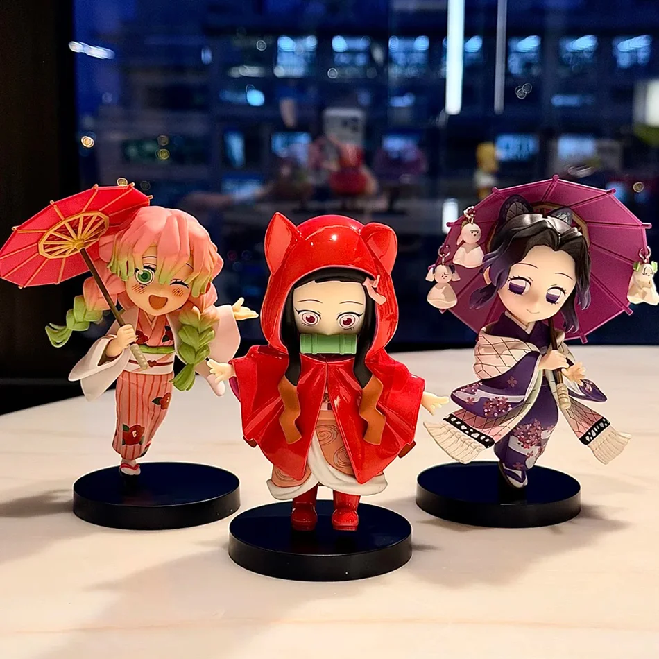 Offizielle Demon Slayer Anime-Figur Hochwertiges Charaktermodell Plum Rain Serie Blind Box Sammlerstück Statue PVC Geschenk für Fans