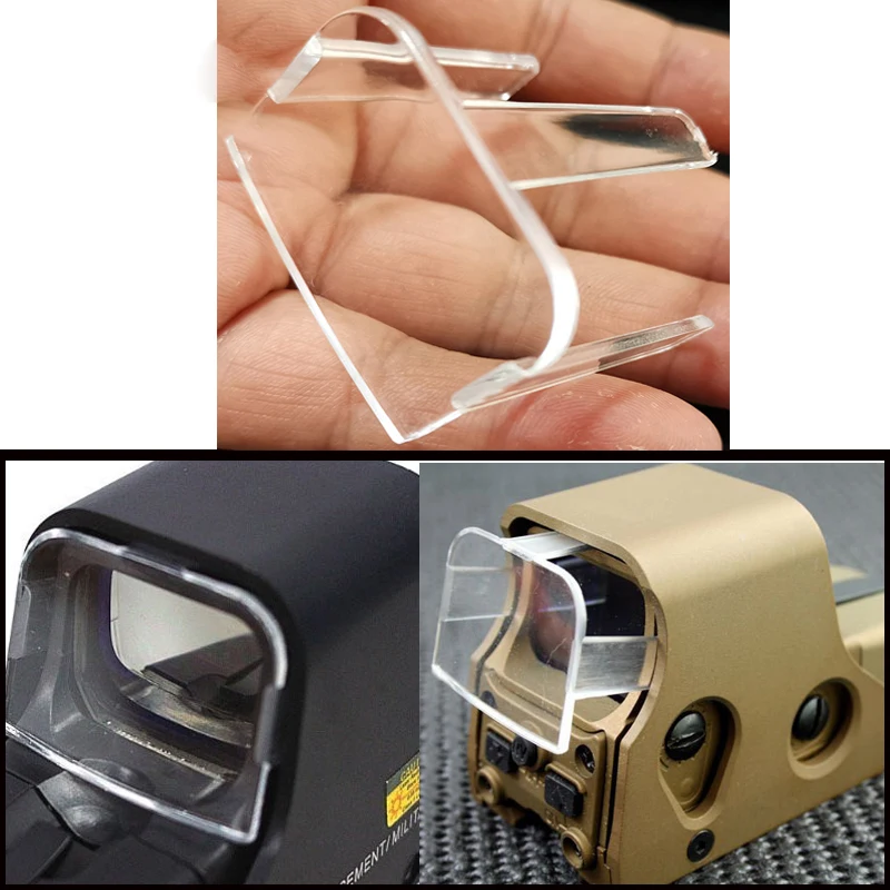 狩猟用エアソフトEOTECH 551 552 553 556 557レッドドット照準ホログラフィックサイト用タクティカルクリアアクリルレンズプロテクターカバー