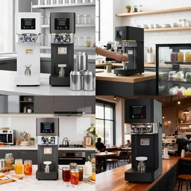 2026 Latest Automatic Tin Can Sealing Machine for Pull Tab Lids Aluminum Plastic Cans Commercial Beer Bottle Sealer PET Jar