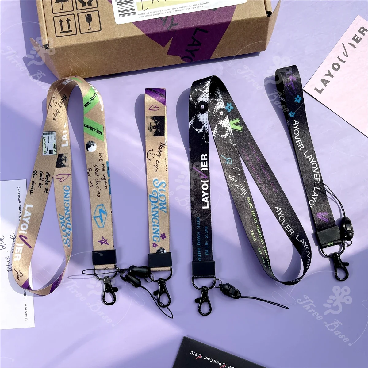 Lanyard Phone Neck Rope jimin V LAYOVER Tan JK Take Two Seven suga  Hand Wrist Ring Strap USB Key String bag Cord Removable