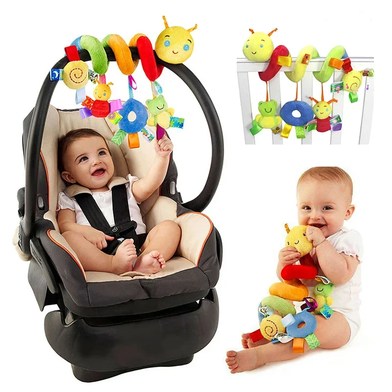 Baby Toy For Newborns Car Seat New Soft Infant Crib Bed Stroller Toy Spiral Educational Rattles Baby Towel Bebe Toys 0-12 Months