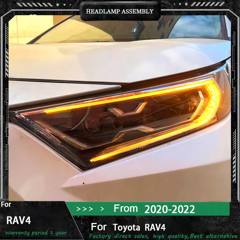 

Car Accessories for Toyota RAV4 Headlight 2020-2022 RAV4 Head Light DRL Turn Signal Low High Beam Projector Lens