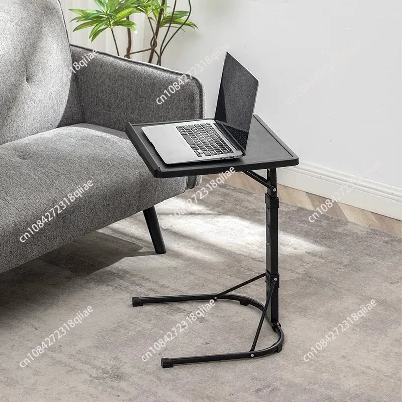 折りたたみ式ラップトップテーブルポータブル垂直コンピュータデスク、高さ調節可能、角度調整可能、昇降可能、モバイルオフィステーブル、ベッドサイドソファ