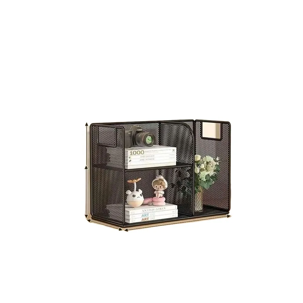 

Nordic Fashion Desk, Stand-up Wrought Iron Storage Shelves, Multi-layer Small Bookshelves, Exquisite Home Decorations