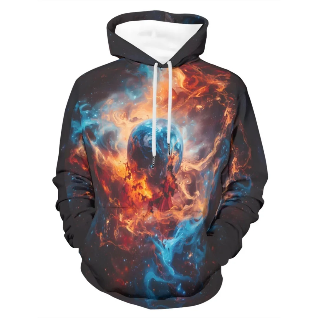 Artistic lion graphic hoodie 3D Print Spring And Autumn Fashion Leisure Versatile Streetwear Men's And Women's Y2K Hoodies