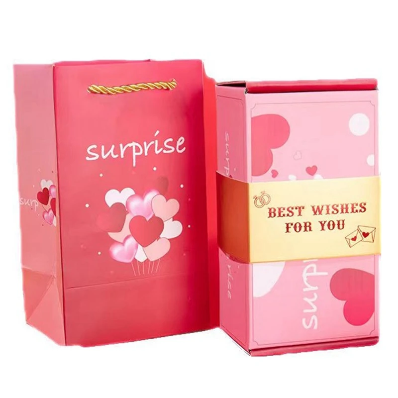 폭발적인 선물 상자, 깜짝 생일 장난 상자, 현금 선물용 돈 롤 선물 상자, 중국 빨간 봉투 