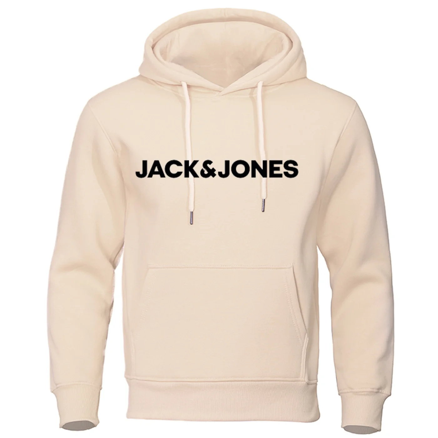 Jack en Jones trendy mode casual sportkleding comfortabele bedrukte losse top pullover herensweater met capuchon streetwear