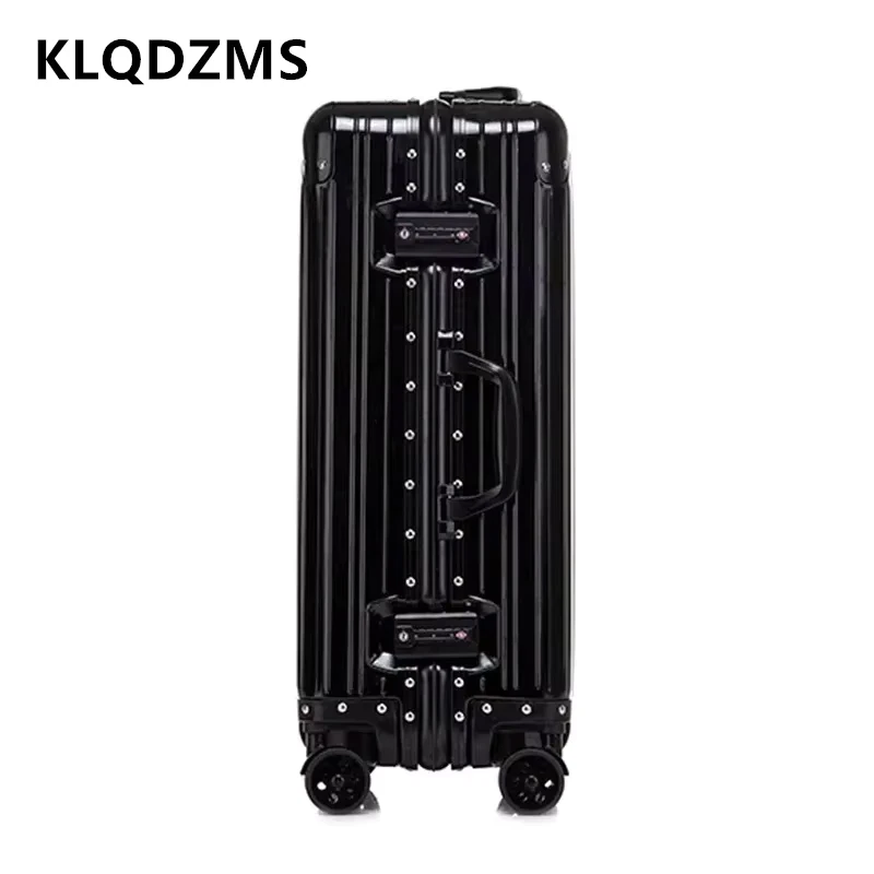 KLQDZMS Gepäck Neue Alle Aluminium Magnesium Legierung Boarding Box Herren Business Trolley Fall 20 "24" 26 "29 Zoll Roll Koffer