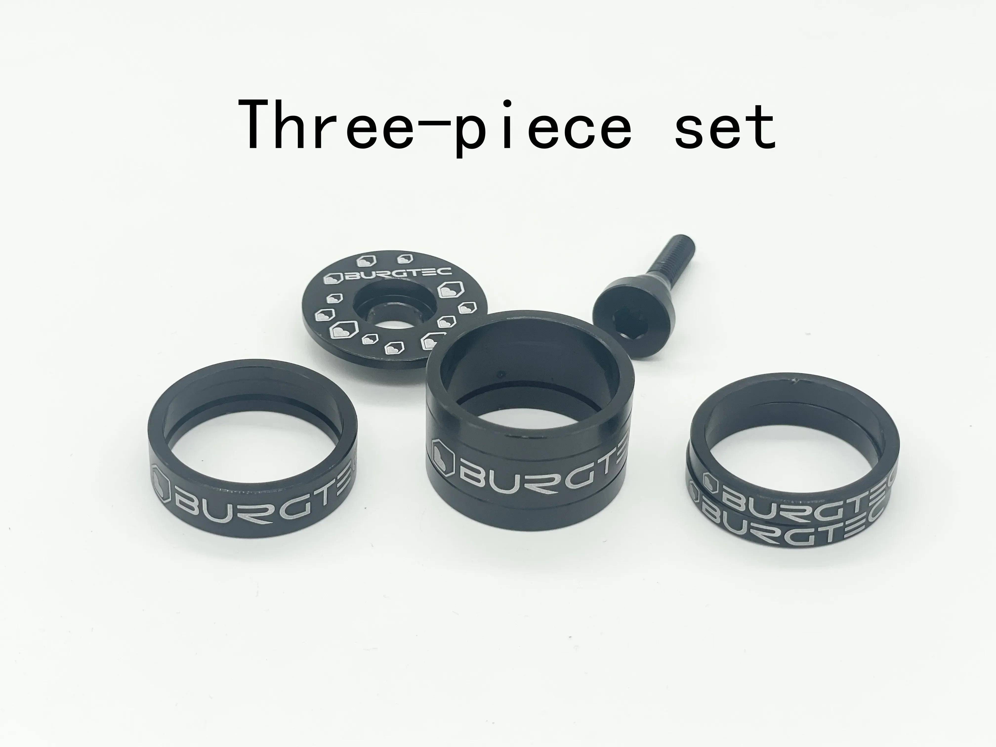 BURGTEC espaciadores de vástago, tapa superior Burgtec, Perno de tapa superior y espaciadores de vástago MTB bike accessories