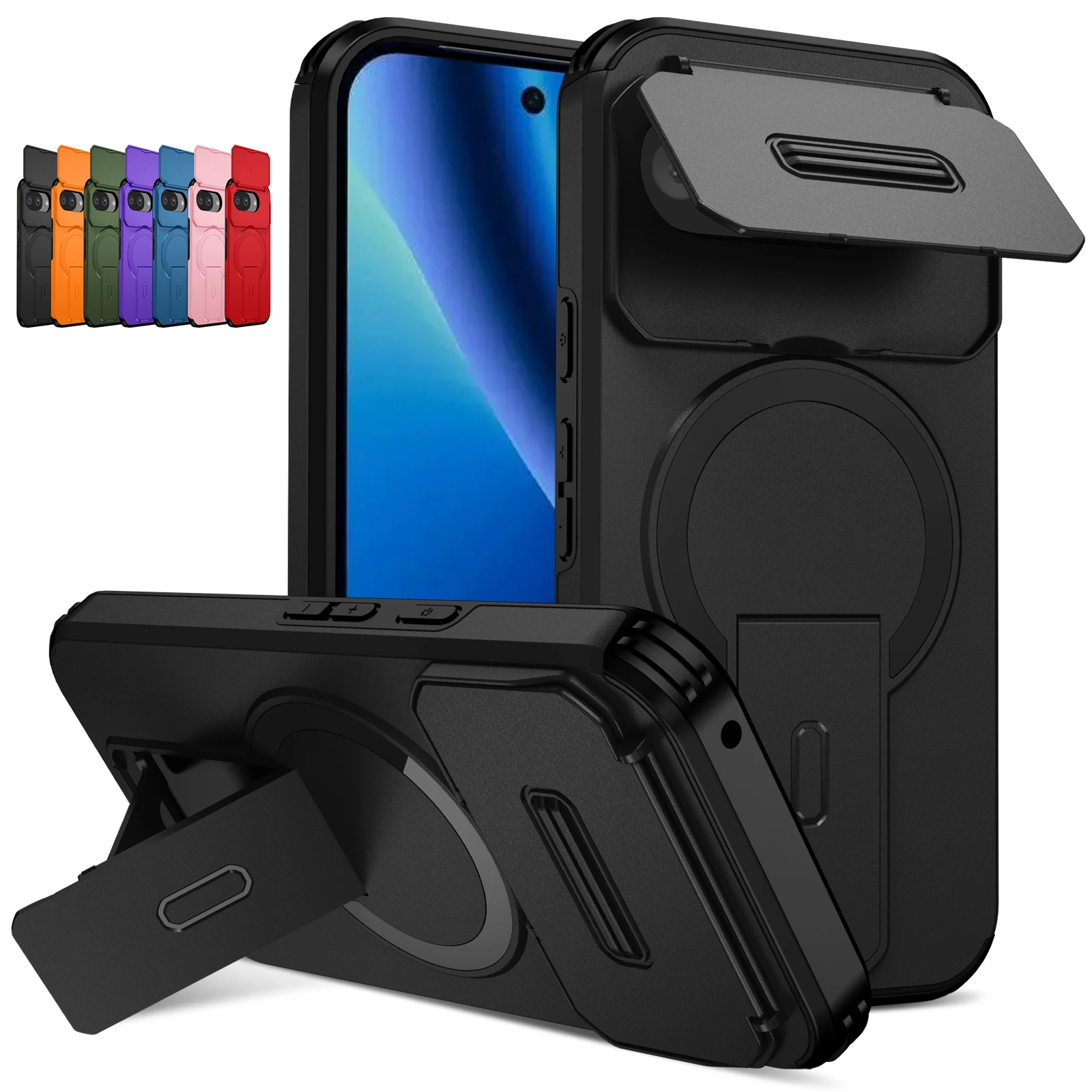 Étui de chargement magnétique sans fil Magsafe pour Google Pixel 9 10 Pro XL 8A 9A 10A 8 9 10, coque de protection ﻿ Pour Pixel 8 9 10 Pro
