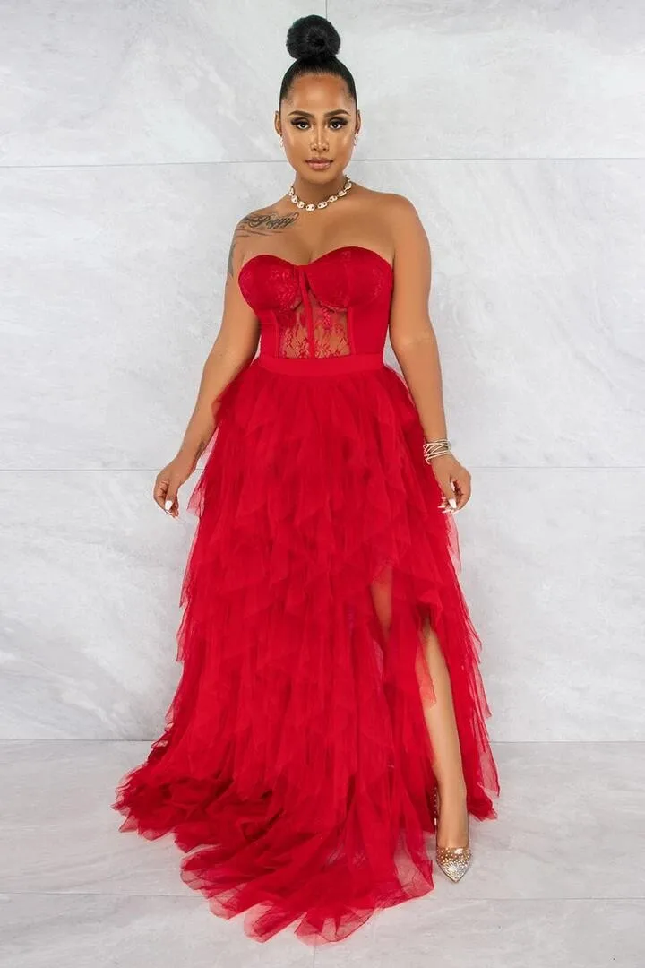 

Вечернее кружевное платье больших размеров для женщин, модное, с завышенной талией, в пол, для свадьбы, вечеринки, выступления, длинное