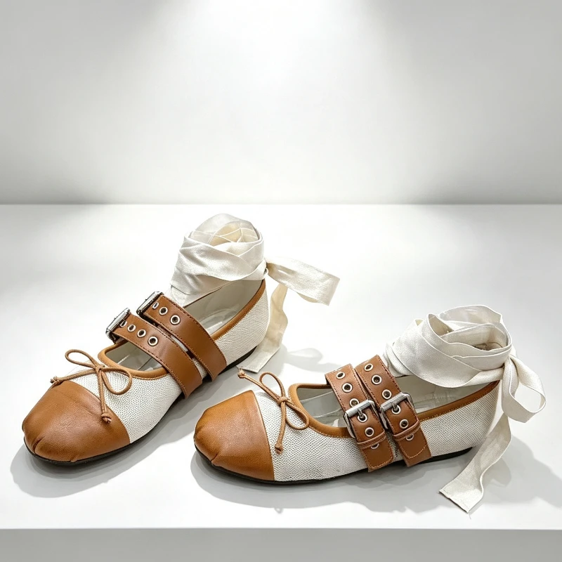 scarpe-da-ballerina-eleganti-per-donne-con-doppia-fibbia-metallica-regolabile-punta-tonda-e-dettaglio-fiocco-mary-janes-raffinate
