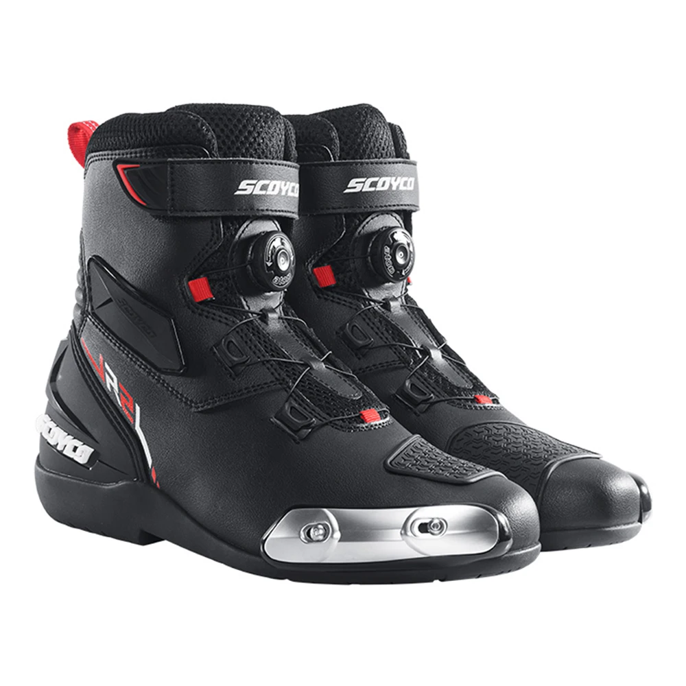 Wear-resistant Motorcycle Boots Breathable Motorcycle Protection Equipment Anti-slip Motocross Boots Anti-fall Men's Biker Shoes