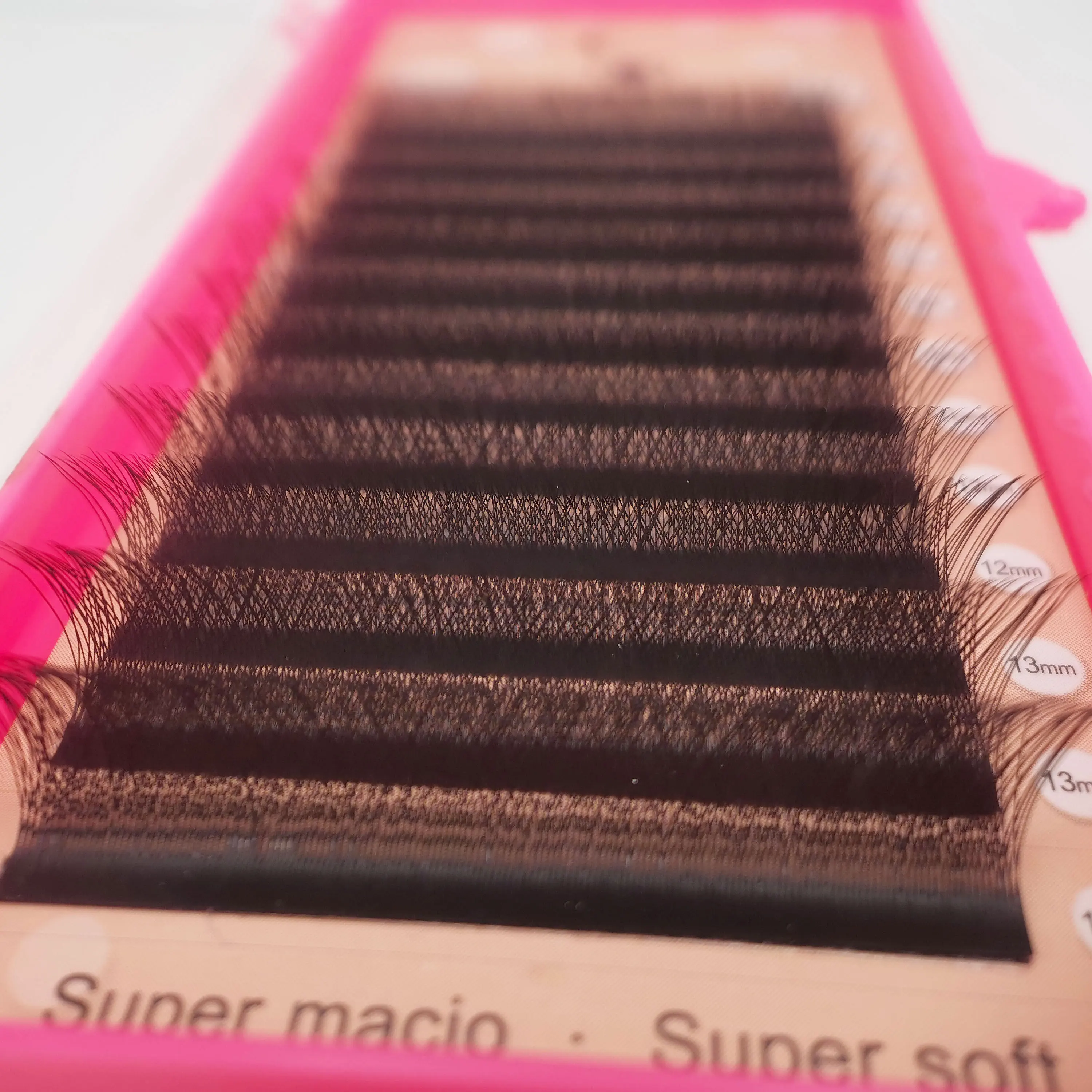 Supmacio lash extension 3d clover w eyelashes 7mm soft C/D/L curl 7-13 mix ready-made bundles cilios 3d w shape lashes 7mm