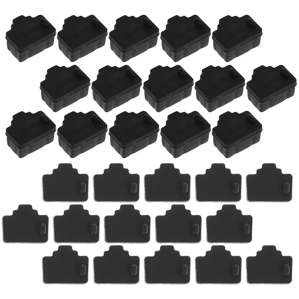 50pcs Plug Cover Ethernet Port Plug Pc Ethernet Plug Ethernet port Jack Protector Ethernet Hub Port Cap