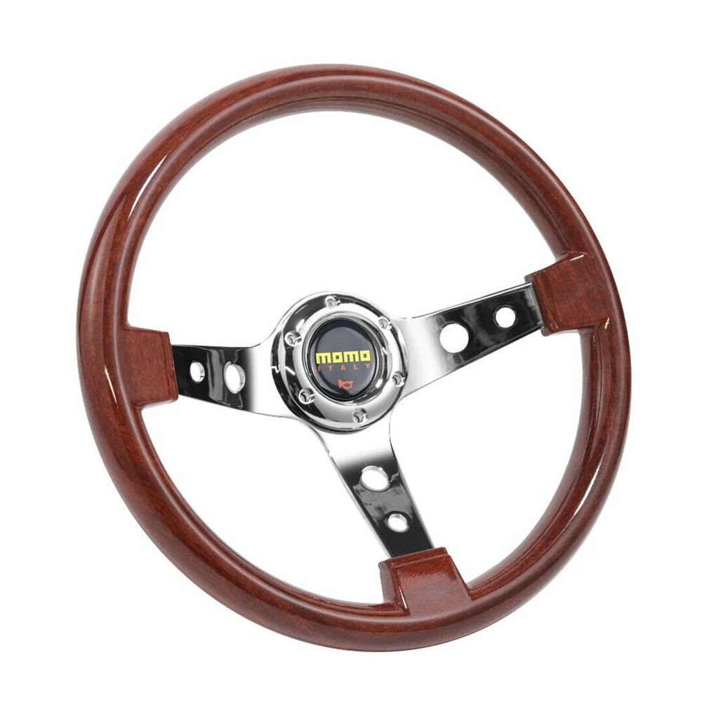 350MM Classic Universal 14Inch Racing Nardi Wood Steering Wheel Car JDM ABS Wood Steering Wheel Volantes For VW HONDA TOYOTA BMW