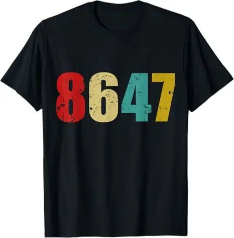 Retro Vintage 8647 Bekleidungs-T-Shirt Klassischer Retro Vintage 80er Jahre Grunge-Stil Herren Damen Streetwear Kleidung Neuartige Geschenk-T-Shirts – Detail 9