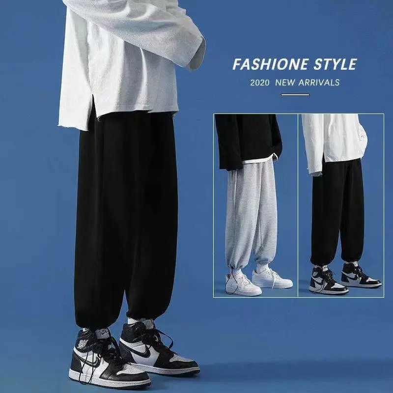 

Men's Faion Workwear Pants Loose Fit Spring Autumn Sports Sle Korean Version Slimming Nine-Piece Casual Trousers