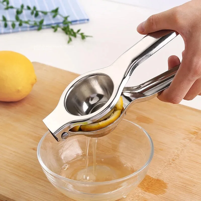 

Lemon Squeezer Durable Stainless Steel Juice Processor Pomegranate Orange Lemon Sugar Cane Fruit Pressing Kitchen Hand Tools
