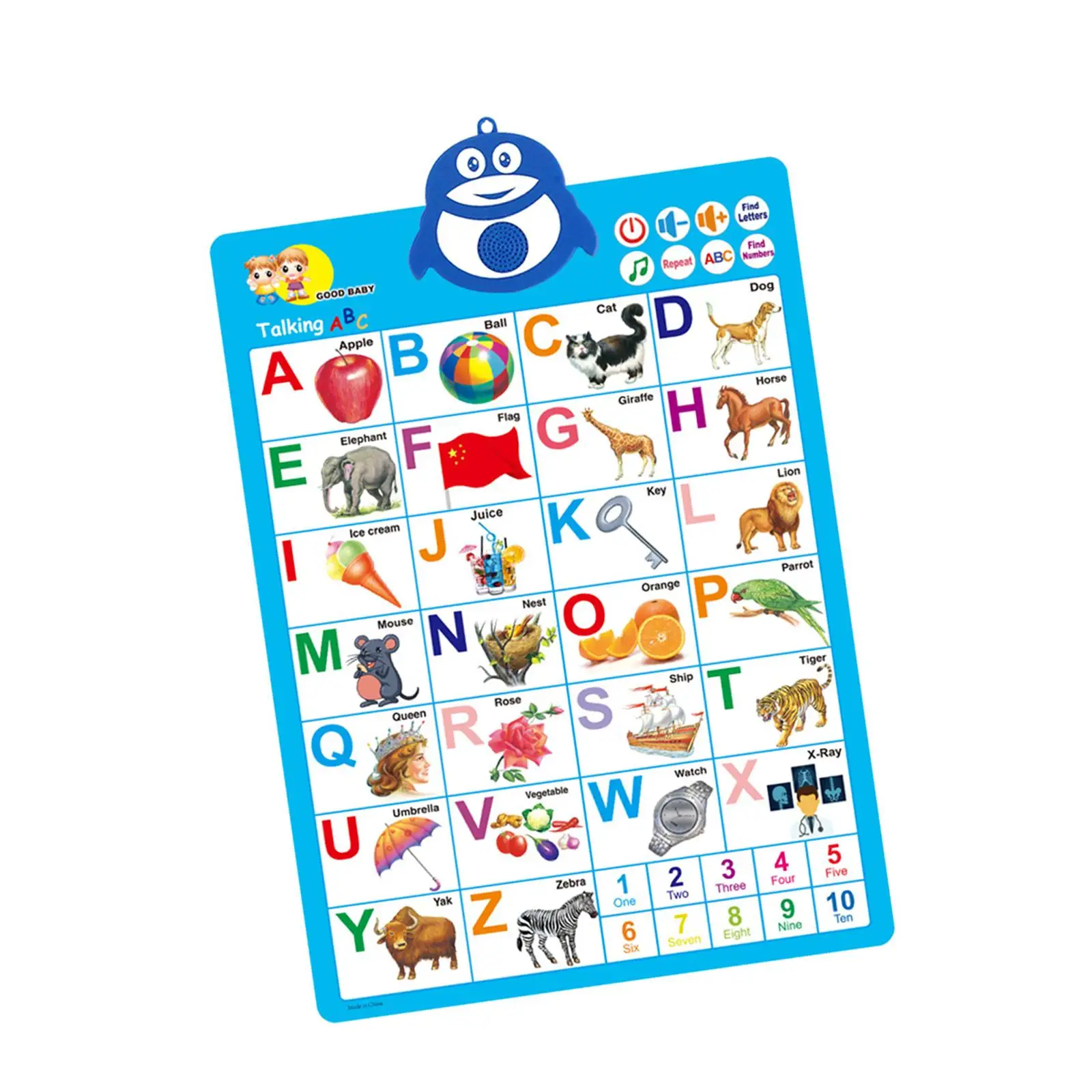 

Alphabet Wall Chart Gifts Kids Learning Toy for Preschool Nursery Home