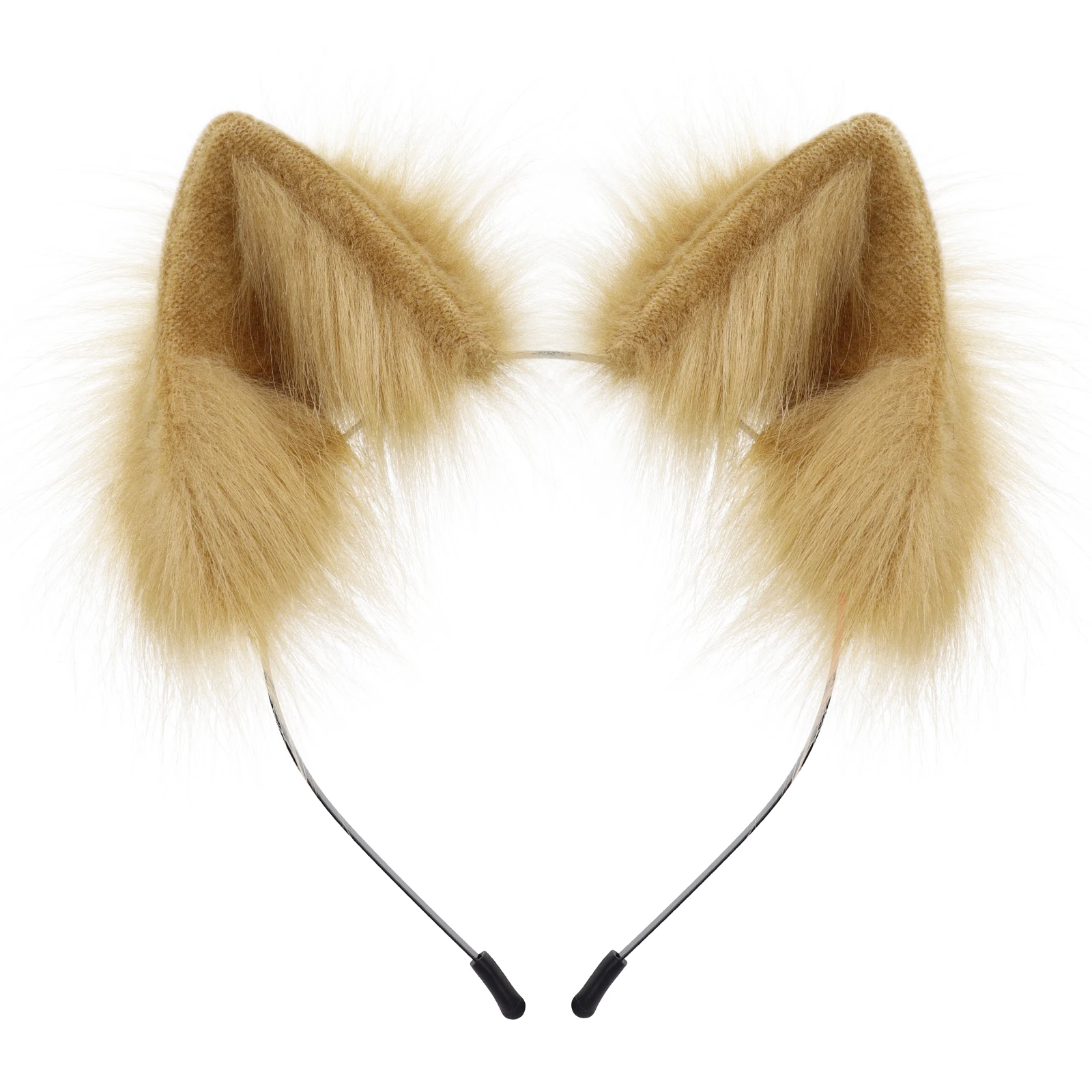 Handgefertigtes Stirnband aus Kunstfell mit Tierohren, pelzige Katze, Fuchsohren, Haarband, Kopfbedeckung, Kostümzubehör für Cosplay, Maskerade