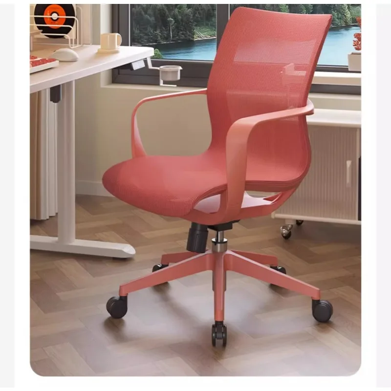 

Multifunctional Ergonomic Chair: Home Office & Study Desk Seat W/ Lumbar Support, Doubles As Vanity Stool Computer Chair