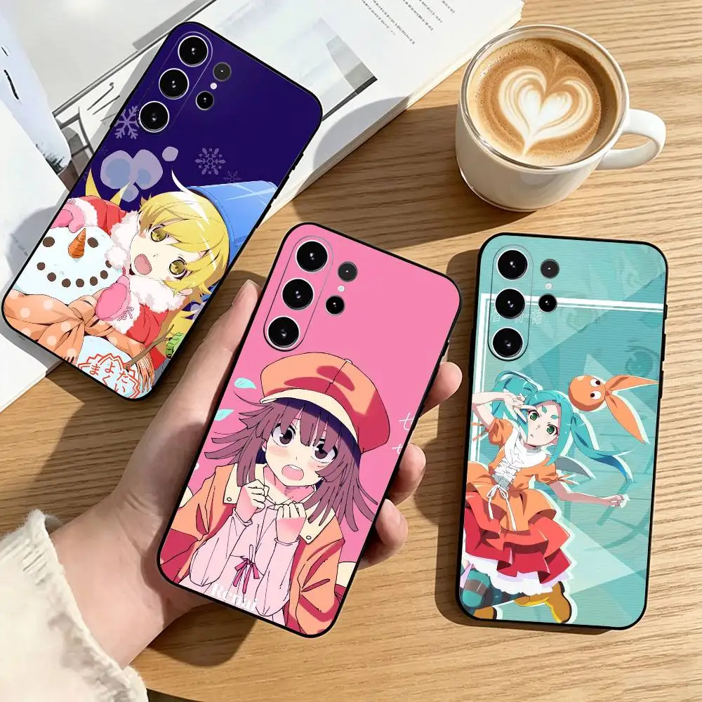 Bake-monogatari-I Anime  Phone Case For Samsung S25,S24,S21,S22,S23,S30,Ultra,S20,Plus,Fe,Soft Silicone Black Cover