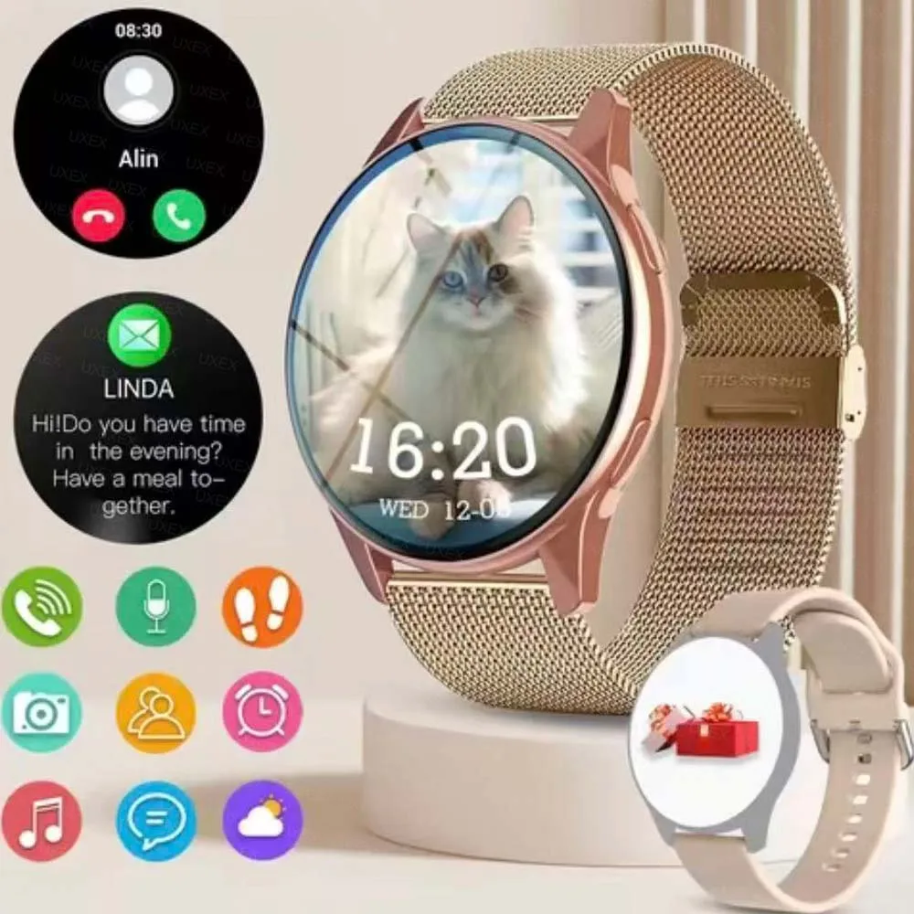 

Fashion Smartwatch Full Screen Smartwatches Bluetooth Calls Watches Men And Women Fitness Bracelet Custom Watches Face+Box Plus