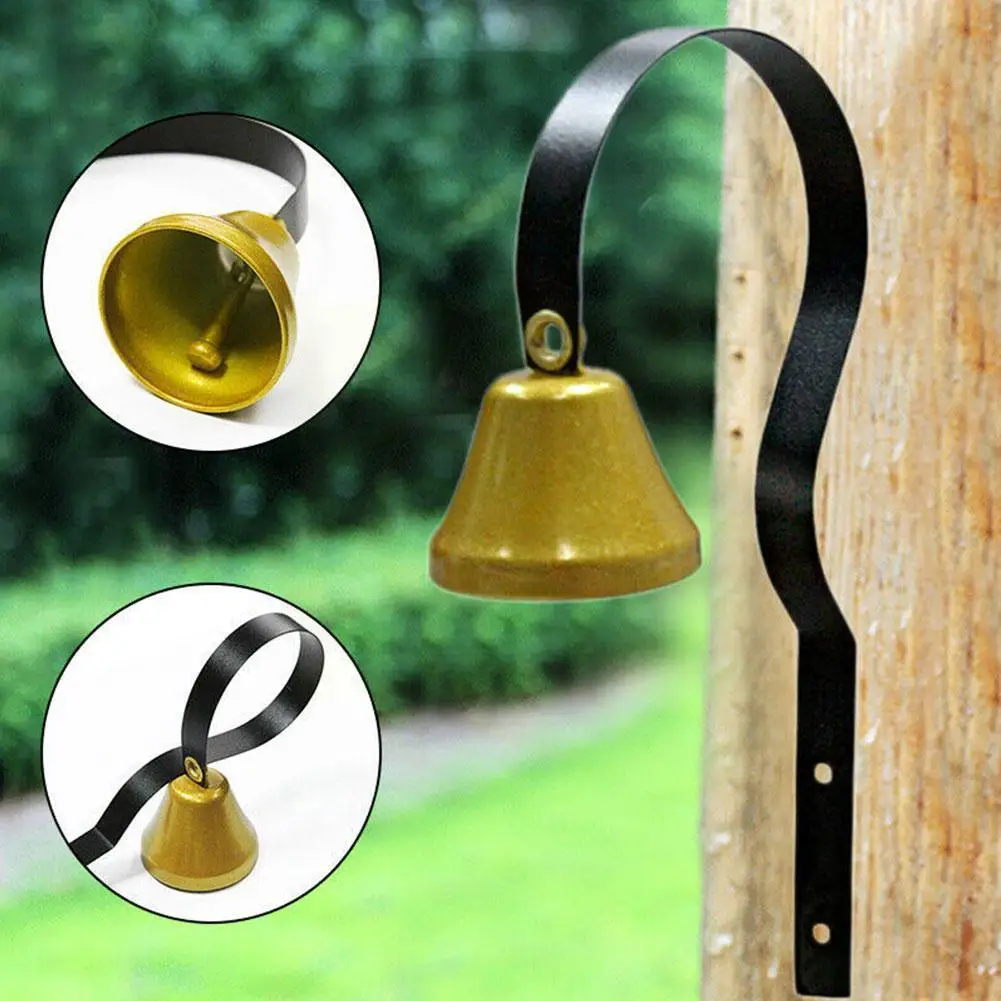 1 PC Doorbell Door Hardware Vintage Bell Traditional Bell Shop Mounted Retro Door Vintage Doorbell Wall Metal Home N0I3