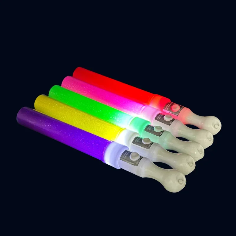 LED Glow Stick Straight Fluorescent Rod Concert Support Flash Short Stick Cheering Props Y2K Glow Party Pub 1/3/5/10/20/30pcs