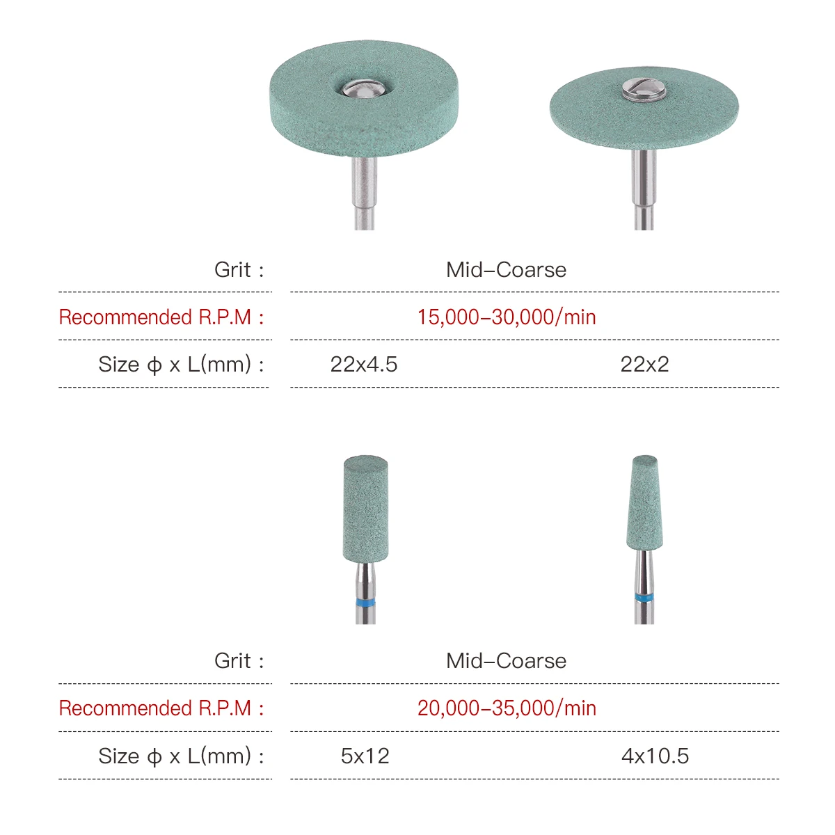 1pc Dental Lab Ceramic Diamond Stone Grinder Polisher AZDENT For Zirconia Ceramics Emax Crowns Porcelain Polishing