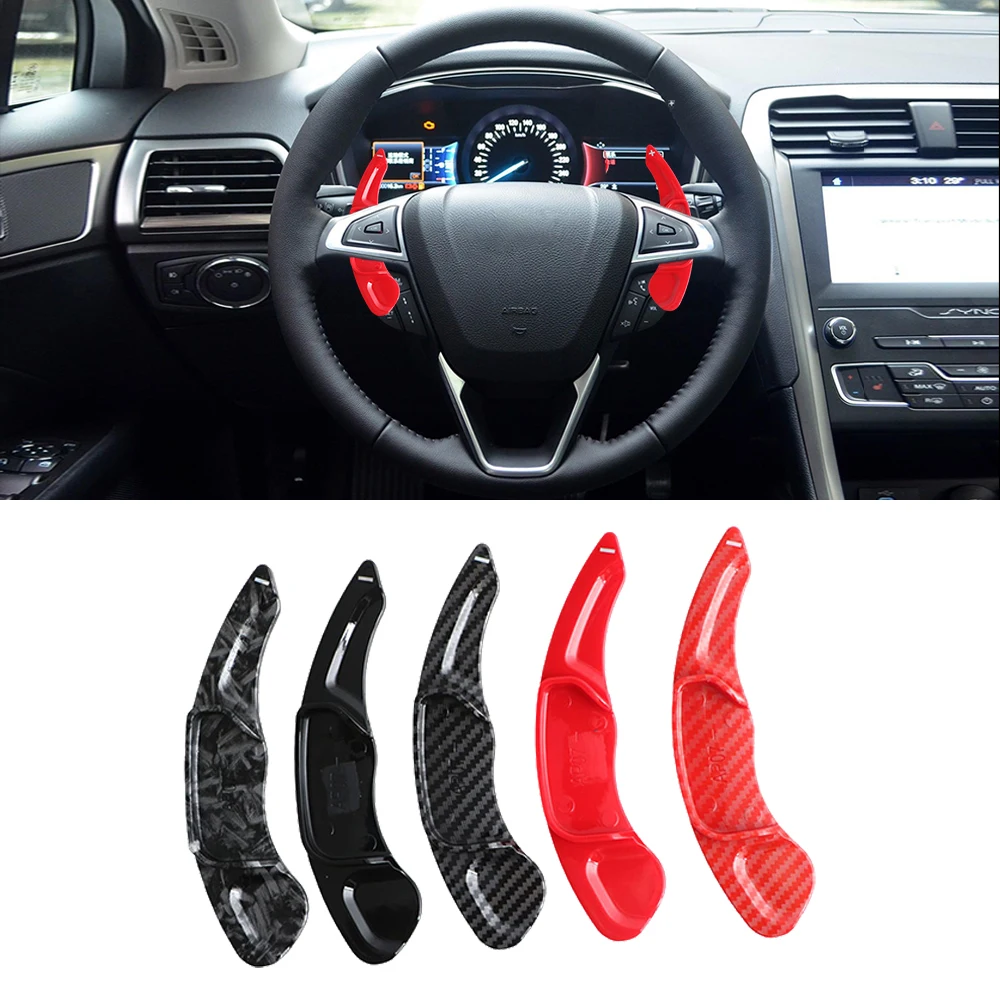 For Ford Mondeo Taurus Edge Explorer Automotive Steering Wheel Rear Shift Paddle Car Shift Equipment Semi Automatic Clutch Black