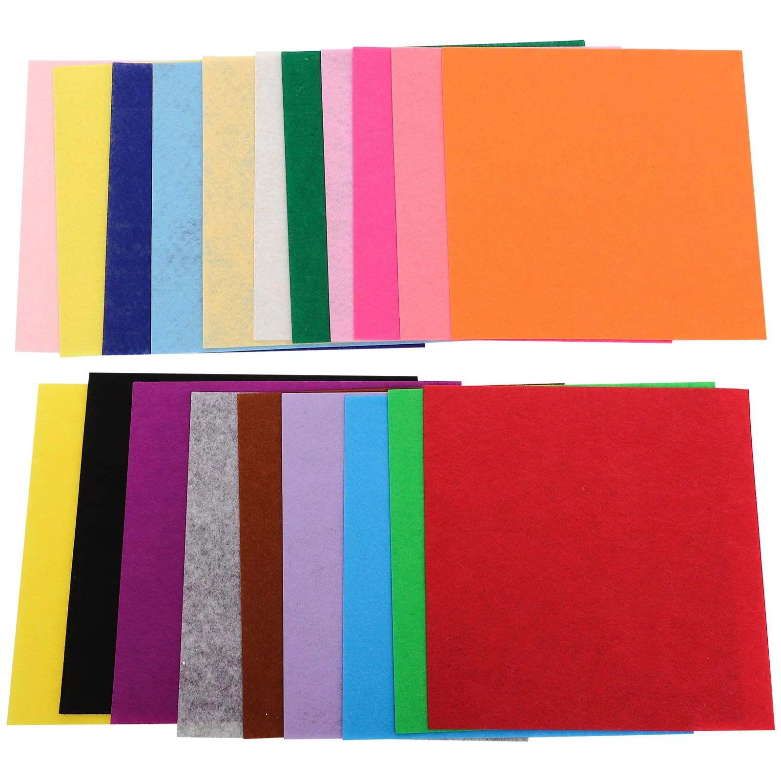 

20Pcs Non Woven Felt Cloths Childrens DIY Material Soft Touch Ideal for Crafting Flowers Decorations DIY Patchwork