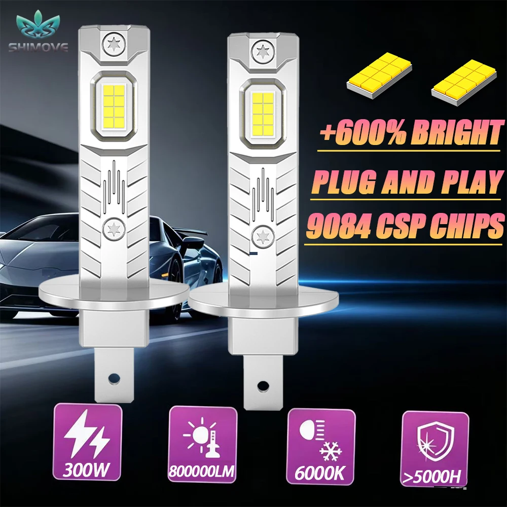 

H4 H7 H1 LED Headlight Bulbs Super Bright Car Lights Ultra Puissant Auto Plug And Play Mini Spotlights CANBUS Automobile Lamps
